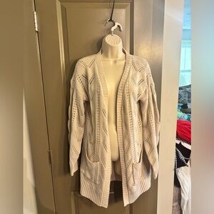 Hippie Rose Cream Knit Cardigan